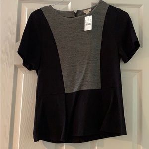 Peplum top from J Crew